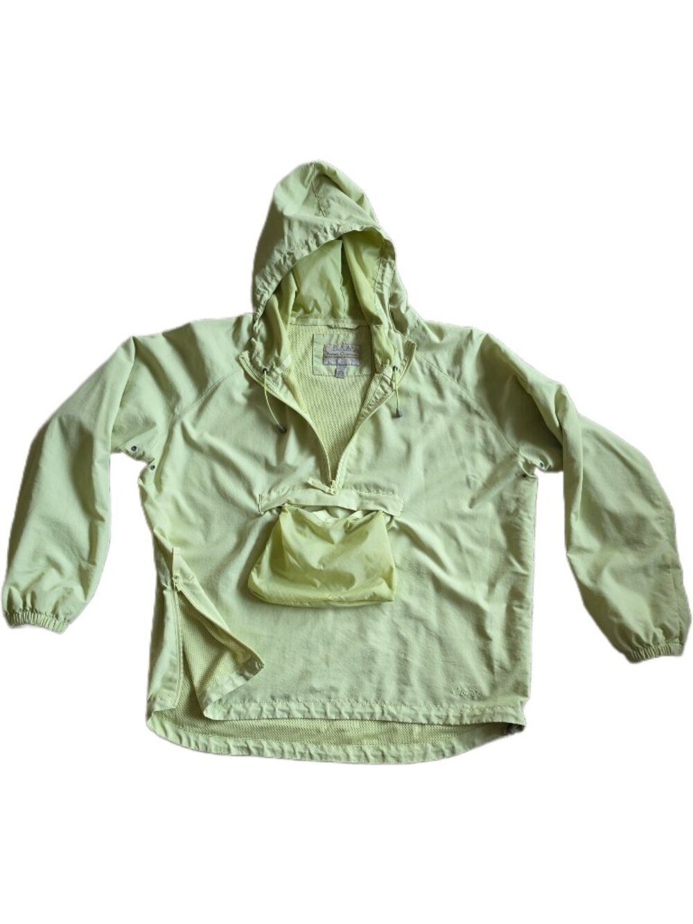 Cabela's Vtg Weekender Cari Anorak Jacket 2XL Chartreuse Gorpcore Windbreaker